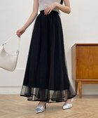 【その他のブランド/Other】のパイピングチュールフレアロングスカート ブラック|ID: prp329100004525627 ipo3291000000032008295