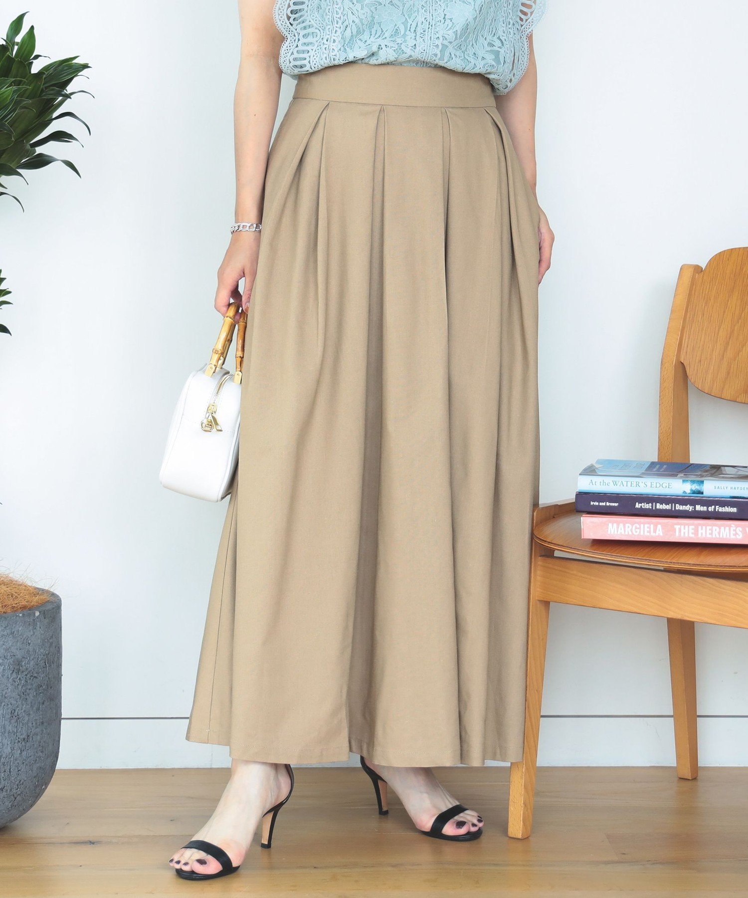 【その他のブランド/Other】の麻混 フレアスカート 人気、トレンドファッション・服の通販 founy(ファニー) 　ファッション　Fashion　レディースファッション　WOMEN　スカート　Skirt　Aライン/フレアスカート　Flared A-Line Skirts　おすすめ　Recommend　カットソー　Cut And Sew　キャップ　Cap　バランス　Balance　フィット　Fit　フレア　Flare　プレーン　Plane　ロング　Long　 other-1|ID: prp329100004525630 ipo3291000000032008315