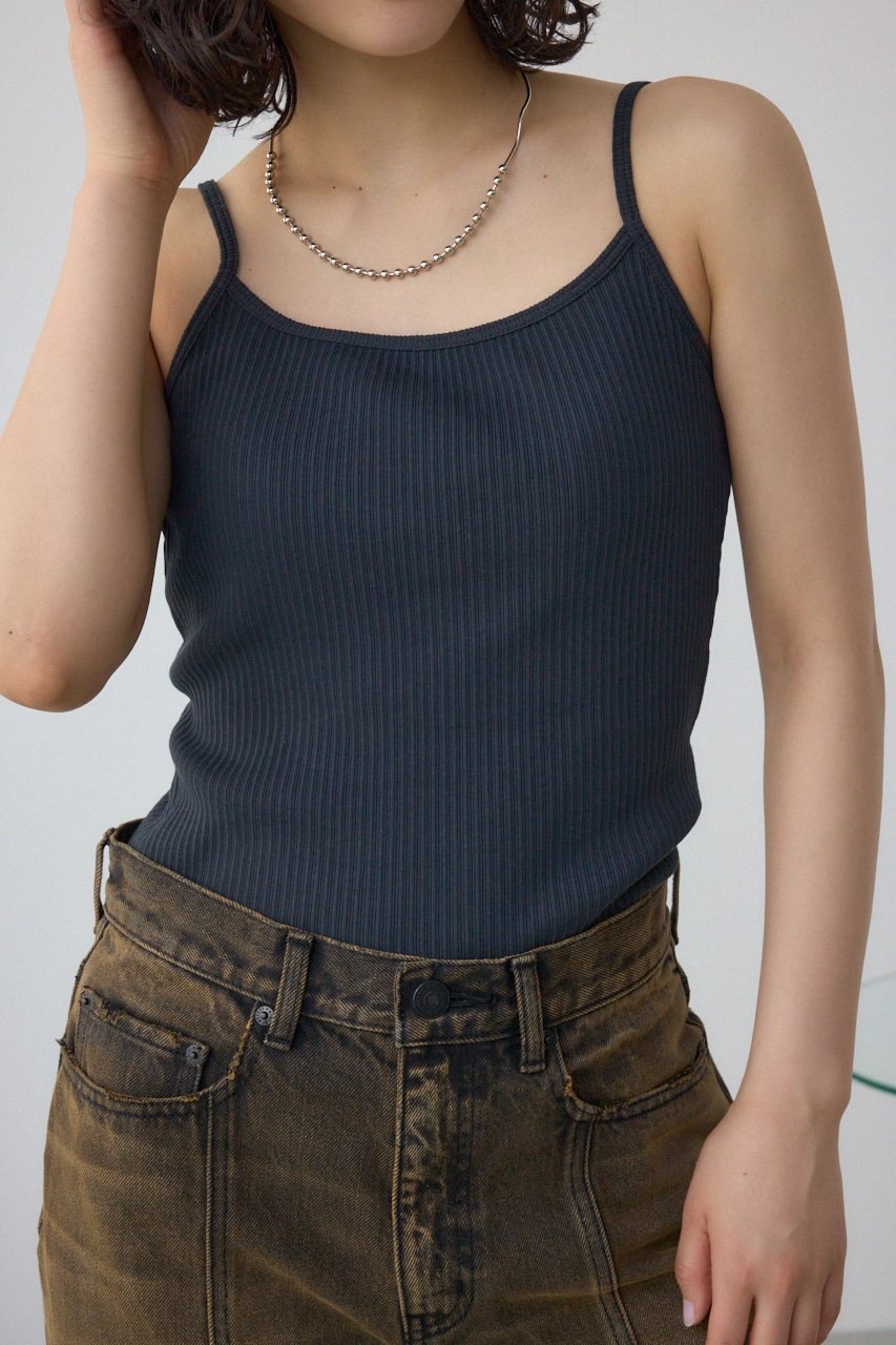 【アズール バイ マウジー/AZUL by moussy】のファインリブキャミソール インテリア・キッズ・メンズ・レディースファッション・服の通販 founy(ファニー) 　ファッション　Fashion　レディースファッション　WOMEN　トップス・カットソー　Tops/Tshirt　キャミソール / ノースリーブ　No Sleeves　インナー　Inner　キャミソール　Camisole　トレンド　Trend　ベーシック　Basic　エレガント 上品　Elegant　定番　Standard　BLK|ID: prp329100004525632 ipo3291000000032008326