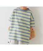【デビロック/devirock / KIDS】の綿100% お洗濯してもよれにくい ビッグシルエット ボーダー 半袖Tシャツ 25SS 人気、トレンドファッション・服の通販 founy(ファニー) ファッション Fashion キッズファッション KIDS 2025年 2025 2025春夏・S/S Ss,Spring/Summer,2025 ビッグ Big ボーダー Border 半袖 Short Sleeve thumbnail 011-Dサックス-イエロー|ID: prp329100004525659 ipo3291000000032071015