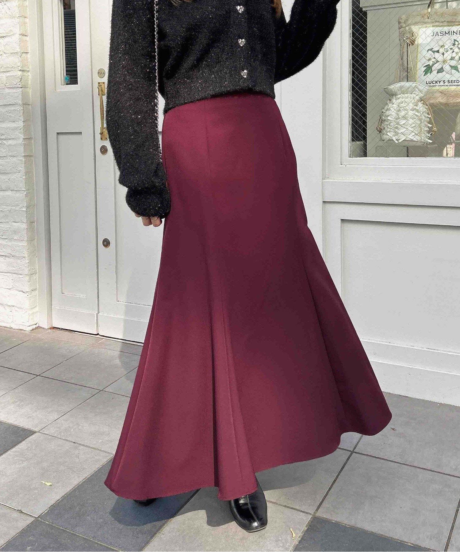【イング/INGNI】のINGNI/BackレースUPマーメイドSK インテリア・キッズ・メンズ・レディースファッション・服の通販 founy(ファニー) 　ファッション　Fashion　レディースファッション　WOMEN　スカート　Skirt　シンプル　Simple　チェック　Check　フィット　Fit　マーメイド　Mermaid　レース　Race　ロング　Long　無地　Plain Color　ボルドー|ID: prp329100004525663 ipo3291000000032203610
