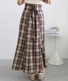 【イング/INGNI】の【WEB限定】バックレースアップマーメイドスカート ブラウン/チェック|ID: prp329100004525663 ipo3291000000032368220