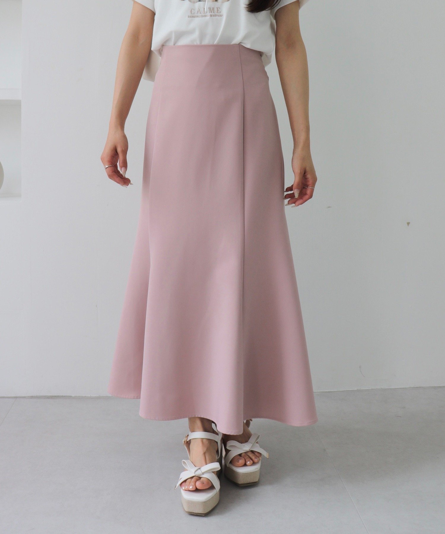 【イング/INGNI】の【WEB限定】バックレースアップマーメイドスカート インテリア・キッズ・メンズ・レディースファッション・服の通販 founy(ファニー) 　ファッション　Fashion　レディースファッション　Fashion for Women　スカート　Skirts　シンプル　Simple, Minimal　チェック　Check, Plaid, Tartan　フィット　Fit, Slim Fit　レース　Lace, Lace Fabric　ロング　Long, Long-Length　無地　Plain, Solid Color　ピンク|ID: prp329100004525663 ipo3291000000033454903