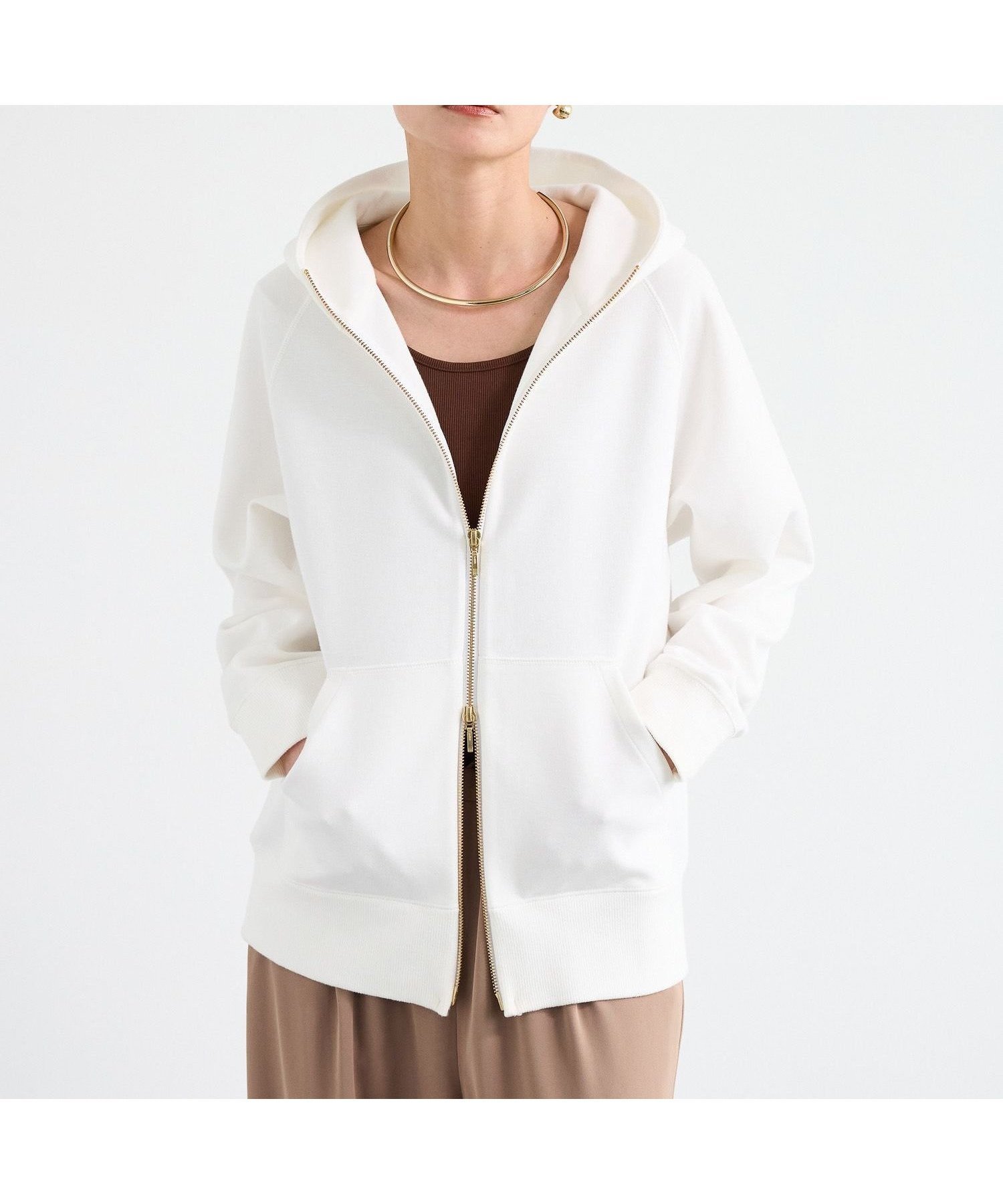 【バンヤードストーム/BARNYARDSTORM】のNEWダブルフェイスパーカー【WEB限定サイズL・カラー】 インテリア・キッズ・メンズ・レディースファッション・服の通販 founy(ファニー)  ファッション Fashion レディースファッション Fashion for Women トップス・カットソー Cut & Sew Tops レディースパーカー・カジュアルフーディー Casual Hoodies & Sweatshirts おすすめ Recommended / Our Picks サテン Satin, Glossy Fabric シンプル Simple, Minimal バランス Balance, Style Balance パーカー Hoodie, Parka フレア Flare, Flared プリーツ Pleats, Pleated ボトム Bottoms, Lower Wear ポケット Pocket, Pocket Detail ワイド Wide, Wide Fit 人気 Popular, Best Seller ホワイト10|ID: prp329100004525674 ipo3291000000034042172