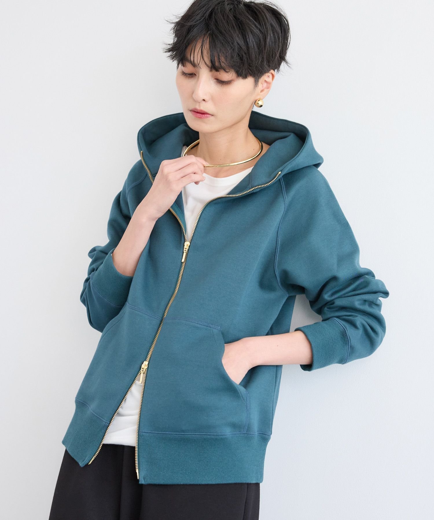 【バンヤードストーム/BARNYARDSTORM】のNEWダブルフェイスパーカー【WEB限定サイズL・カラー】 インテリア・キッズ・メンズ・レディースファッション・服の通販 founy(ファニー)  ファッション Fashion レディースファッション Fashion for Women トップス・カットソー Cut & Sew Tops レディースパーカー・カジュアルフーディー Casual Hoodies & Sweatshirts おすすめ Recommended / Our Picks サテン Satin, Glossy Fabric シンプル Simple, Minimal バランス Balance, Style Balance パーカー Hoodie, Parka フレア Flare, Flared プリーツ Pleats, Pleated ボトム Bottoms, Lower Wear ポケット Pocket, Pocket Detail ワイド Wide, Wide Fit 人気 Popular, Best Seller エバーグリーン|ID: prp329100004525674 ipo3291000000034042187