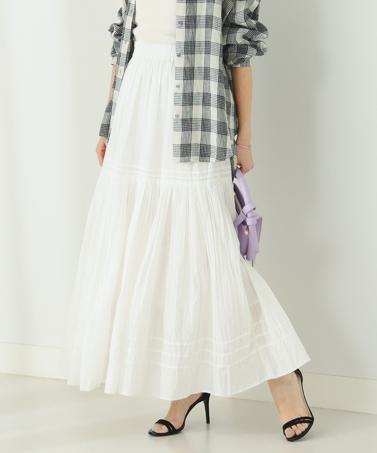 【その他のブランド/Other】のB MING by BEAMS / インド ティアード スカート インテリア・キッズ・メンズ・レディースファッション・服の通販 founy(ファニー) 　ファッション　Fashion　レディースファッション　WOMEN　スカート　Skirt　ティアードスカート　Tiered Skirts　おすすめ　Recommend　インド　India　シンプル　Simple　ティアード　Tiered　OFF_WHT|ID: prp329100004525679 ipo3291000000032008548