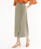 【その他のブランド/Other】のBEAMS HEART / リネン混 ラップ風スカート OLIVE|ID: prp329100004525691 ipo3291000000032008590