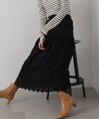 【エヌ ナチュラルビューティーベーシック/N.Natural Beauty basic】のコットンレースフレアスカート 人気、トレンドファッション・服の通販 founy(ファニー) ファッション Fashion レディースファッション WOMEN スカート Skirt Aライン/フレアスカート Flared A-Line Skirts カッティング Cutting スウェット Sweat フレア Flare レース Race 夏 Summer 春 Spring S/S・春夏 Ss・Spring/Summer thumbnail ブラック|ID: prp329100004525694 ipo3291000000032008599