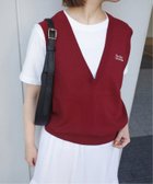 【スローブ イエナ/SLOBE IENA】のThe Skirt Chronicles SLOBE別注 Vネックベスト ボルドー|ID: prp329100004525697 ipo3291000000032008613