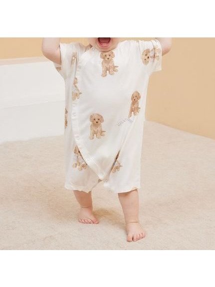 【ジェラート ピケ/gelato pique / KIDS】の【BABY】トイプードル柄ロンパース インテリア・キッズ・メンズ・レディースファッション・服の通販 founy(ファニー) https://founy.com/ ファッション Fashion キッズファッション KIDS カットソー Cut And Sew プリント Print ボーダー Border モチーフ Motif ロンパース Rompers 夏 Summer |ID: prp329100004525701 ipo3291000000032008624
