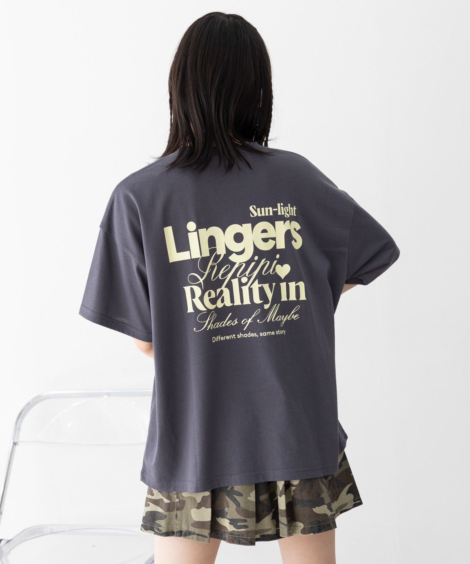 【レピピアルマリオ/repipi armario / KIDS】のチョベリグルーズTEE インテリア・キッズ・メンズ・レディースファッション・服の通販 founy(ファニー) 　ファッション　Fashion　キッズファッション　KIDS　おすすめ　Recommend　シンプル　Simple　デニム　Denim　トレンド　Trend　バンダナ　Bandana　プリント　Print　ボトム　Bottom　ミニスカート　Mini Skirt　ルーズ　Loose　半袖　Short Sleeve　スミクロ05|ID: prp329100004525707 ipo3291000000032008655