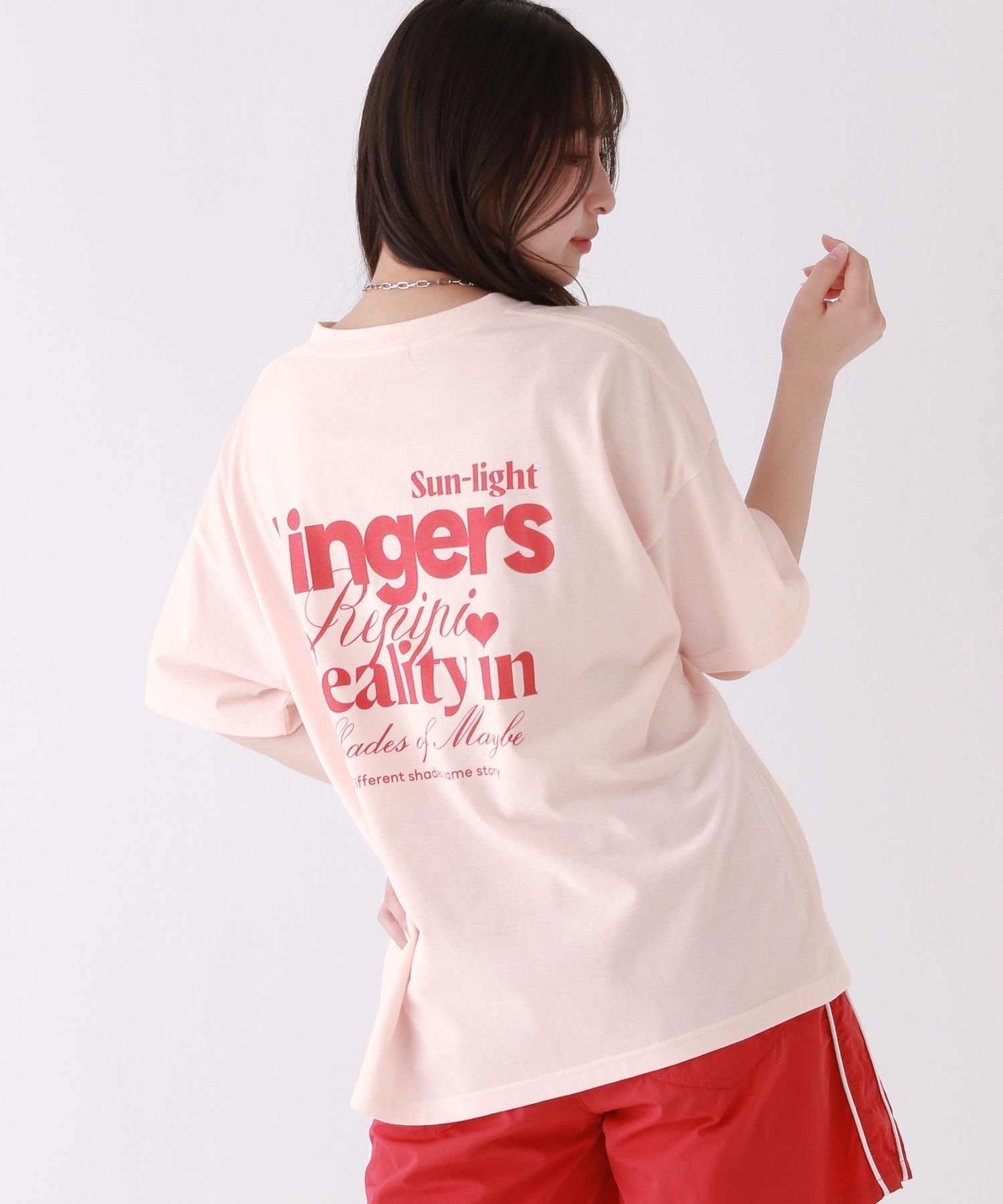 【レピピアルマリオ/repipi armario / KIDS】のチョベリグルーズTEE インテリア・キッズ・メンズ・レディースファッション・服の通販 founy(ファニー) 　ファッション　Fashion　キッズファッション　KIDS　おすすめ　Recommend　シンプル　Simple　デニム　Denim　トレンド　Trend　バンダナ　Bandana　プリント　Print　ボトム　Bottom　ミニスカート　Mini Skirt　ルーズ　Loose　半袖　Short Sleeve　ピンク06|ID: prp329100004525707 ipo3291000000032008657