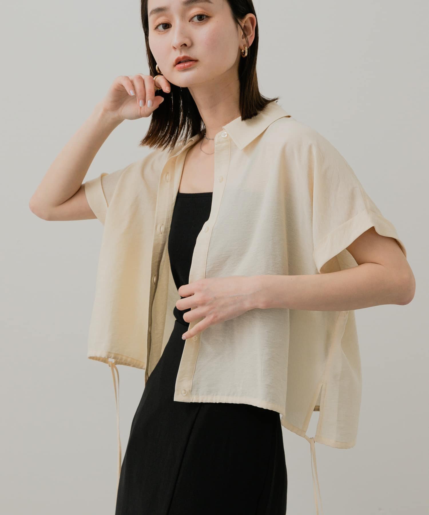【センスオブプレイス/SENSE OF PLACE by URBAN RESEARCH】のクロップドバルーンブラウス インテリア・キッズ・メンズ・レディースファッション・服の通販 founy(ファニー) 　ファッション　Fashion　レディースファッション　WOMEN　トップス・カットソー　Tops/Tshirt　シャツ/ブラウス　Shirts/Blouses　2025年　2025　2025春夏・S/S　Ss,Spring/Summer,2025　クロップド　Cropped　デニム　Denim　夏　Summer　S/S・春夏　Ss・Spring/Summer　BEIGE|ID: prp329100004525715 ipo3291000000032008676