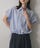 【センスオブプレイス/SENSE OF PLACE by URBAN RESEARCH】のクロップドバルーンブラウス 人気、トレンドファッション・服の通販 founy(ファニー) ファッション Fashion レディースファッション Fashion for Women トップス・カットソー Cut & Sew Tops シャツ・ブラウス・オフィスカジュアル Elegant Blouses & Button-Ups 2025年 2025 2025春夏・S/S Spring/Summer 2025 SS25 クロップド Cropped, Short Length デニム Denim, Jeans Material 夏 Summer S/S・春夏 SS, Spring/Summer, Warm Season thumbnail L.BLU×WHT|ID: prp329100004525715 ipo3291000000033241421