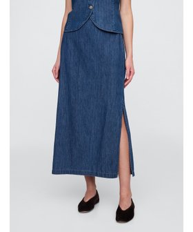 【ギャップ/GAP】のデニム マキシスリットスカート 人気、トレンドファッション・服の通販 founy(ファニー) ファッション Fashion レディースファッション WOMEN スカート Skirt アンクル Uncle ストレート Straight スリット Slit デニム Denim フィット Fit |ID:prp329100004525732