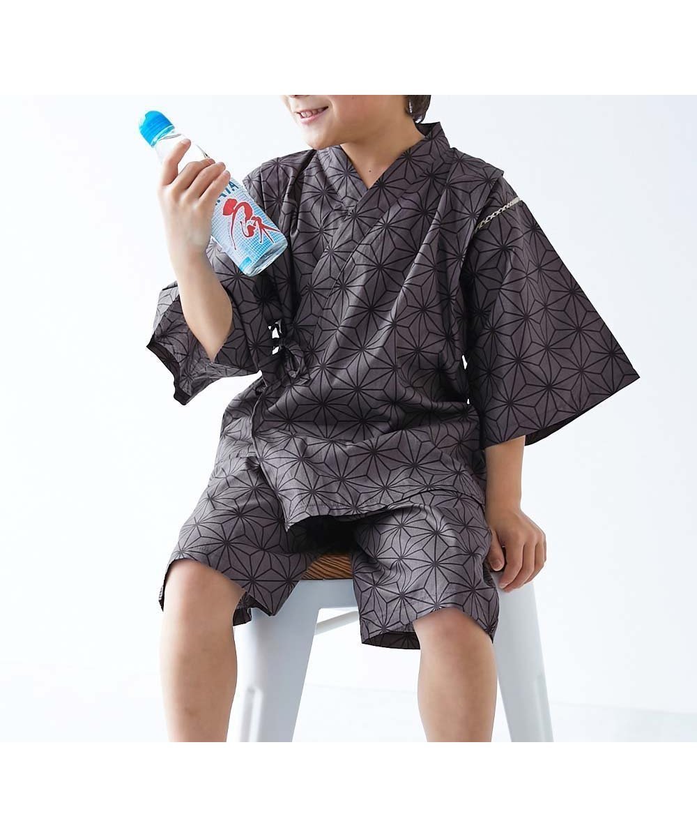 【デビロック/devirock / KIDS】のえらべるデザイン クラシカル甚平 甚平 25SS インテリア・キッズ・メンズ・レディースファッション・服の通販 founy(ファニー) 　ファッション　Fashion　キッズファッション　Fashion for Kids　2025年　2025　2025春夏・S/S　Spring/Summer 2025 SS25　クラシカル　Classical, Vintage-Inspired　ブロード　Broadcloth, Fine Cotton　モダン　Modern, Contemporary　002-麻の葉-グレー|ID: prp329100004525733 ipo3291000000032543447