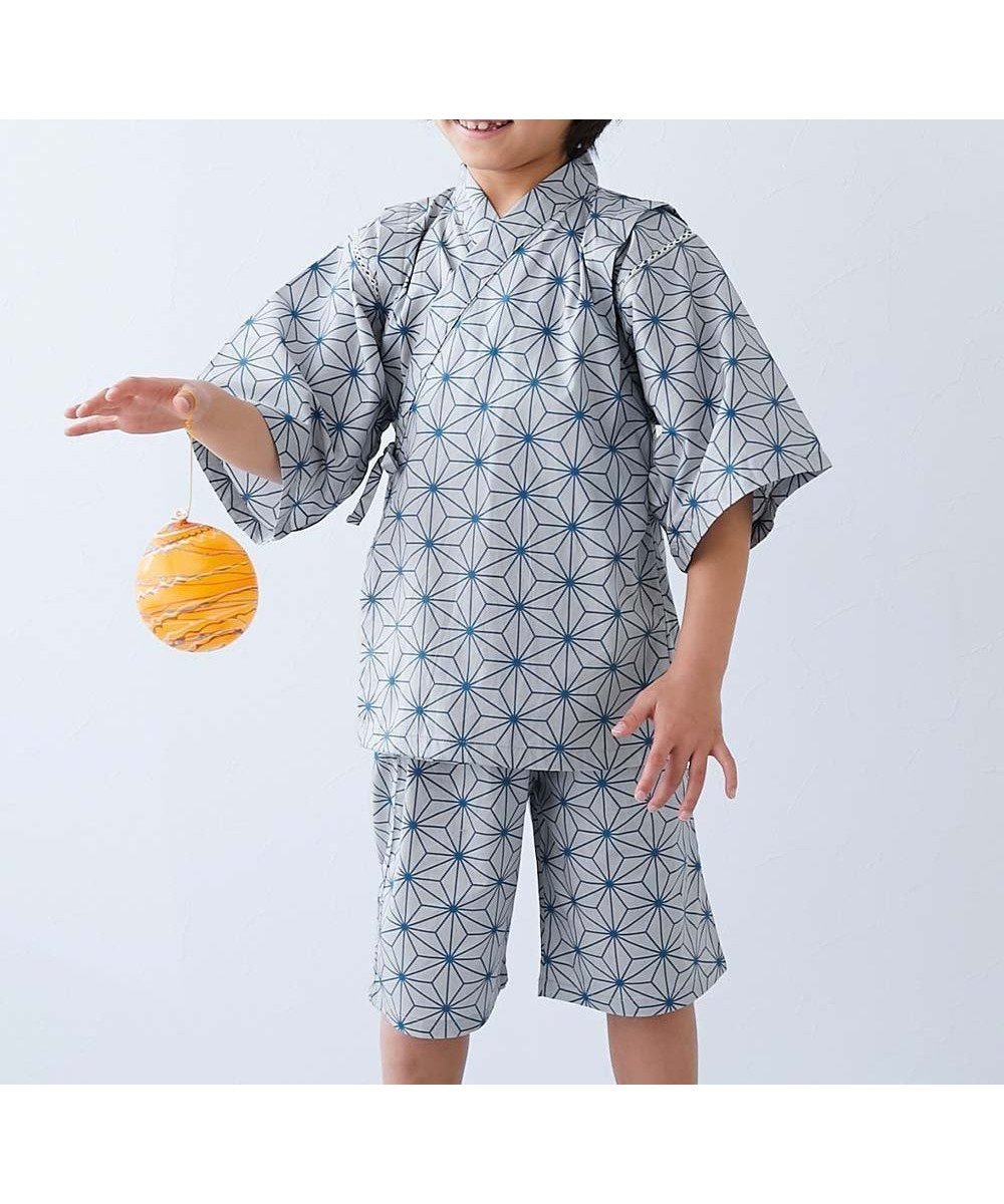 【デビロック/devirock / KIDS】のえらべるデザイン クラシカル甚平 甚平 25SS インテリア・キッズ・メンズ・レディースファッション・服の通販 founy(ファニー) 　ファッション　Fashion　キッズファッション　Fashion for Kids　2025年　2025　2025春夏・S/S　Spring/Summer 2025 SS25　クラシカル　Classical, Vintage-Inspired　ブロード　Broadcloth, Fine Cotton　モダン　Modern, Contemporary　003-麻の葉‐ブルーグレー|ID: prp329100004525733 ipo3291000000032543449