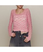 【メゾンスペシャル/MAISON SPECIAL】のFringe Lace Crew Neck Tops PNK|ID: prp329100004525755 ipo3291000000032008852