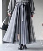 【アールピーエス/rps】のウエストリボンチュール配色ロングスカート 人気、トレンドファッション・服の通販 founy(ファニー) ファッション Fashion レディースファッション WOMEN スカート Skirt ロングスカート Long Skirt エアリー Airy チュール Tulle フロント Front ポケット Pocket リボン Ribbon ロング Long thumbnail チャコールグレー|ID: prp329100004525760 ipo3291000000032008871