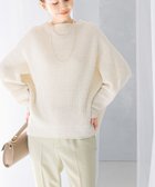 【アーバンリサーチ ロッソ/URBAN RESEARCH ROSSO】のボートネックバックスリット畦ニット OFF WHITE|ID: prp329100004525773 ipo3291000000032008917