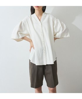 【アダム エ ロペ/ADAM ET ROPE'】の【WEB限定】リネン混フレアースリーブシャツ 人気、トレンドファッション・服の通販 founy(ファニー) ファッション Fashion レディースファッション WOMEN トップス・カットソー Tops/Tshirt シャツ/ブラウス Shirts/Blouses アクセサリー Accessories 春 Spring シンプル Simple スニーカー Sneakers スラックス Slacks スリーブ Sleeve デニム Denim ドレープ Drape フレア Flare フロント Front ポケット Pocket リネン Linen S/S・春夏 Ss・Spring/Summer 夏 Summer 2025年 2025 2025春夏・S/S Ss,Spring/Summer,2025 |ID:prp329100004525777