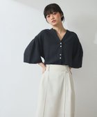 【アダム エ ロペ/ADAM ET ROPE'】の【WEB限定】リネン混フレアースリーブシャツ 人気、トレンドファッション・服の通販 founy(ファニー) ファッション Fashion レディースファッション WOMEN トップス・カットソー Tops/Tshirt シャツ/ブラウス Shirts/Blouses アクセサリー Accessories 春 Spring シンプル Simple スニーカー Sneakers スラックス Slacks スリーブ Sleeve デニム Denim ドレープ Drape フレア Flare フロント Front ポケット Pocket リネン Linen S/S・春夏 Ss・Spring/Summer 夏 Summer 2025年 2025 2025春夏・S/S Ss,Spring/Summer,2025 thumbnail ネイビー系(41)|ID: prp329100004525777 ipo3291000000032008938