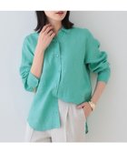 【インディヴィ/INDIVI】の【毎年人気!/フレンチリネン】ベーシックシャツ グリーン|ID: prp329100004525783 ipo3291000000032008959