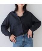 【インディヴィ/INDIVI】の【毎年人気!/フレンチリネン】ベーシックシャツ ネイビー|ID: prp329100004525783 ipo3291000000032008968