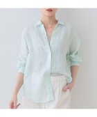【インディヴィ/INDIVI】の【毎年人気!/フレンチリネン】ベーシックシャツ ミントグリーン|ID: prp329100004525783 ipo3291000000032008973