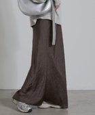 【チャオパニックティピー/CIAOPANIC TYPY】の【チェック柄登場/華奢見えが叶う】スタイルアップサテンスカート チャコールグレー|ID: prp329100004525784 ipo3291000000034577235