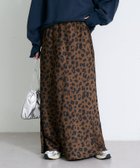 【チャオパニックティピー/CIAOPANIC TYPY】の【チェック柄登場/華奢見えが叶う】スタイルアップサテンスカート ブラウン|ID: prp329100004525784 ipo3291000000034577245