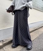 【チャオパニックティピー/CIAOPANIC TYPY】の【チェック柄登場/華奢見えが叶う】スタイルアップサテンスカート ダークブラウン|ID: prp329100004525784 ipo3291000000034577248