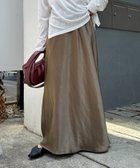 【チャオパニックティピー/CIAOPANIC TYPY】の【チェック柄登場/華奢見えが叶う】スタイルアップサテンスカート カーキ|ID: prp329100004525784 ipo3291000000034577250