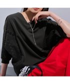 【インディヴィ/INDIVI】の新色登場!【洗える/体型カバー】レースコンビトップス チャコールグレー|ID: prp329100004525791 ipo3291000000033561240