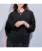 【インディヴィ/INDIVI】の新色登場!【洗える/体型カバー】レースコンビトップス ブラック|ID: prp329100004525791 ipo3291000000033561241