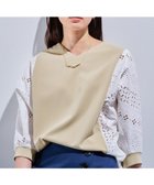 【インディヴィ/INDIVI】の新色登場!【洗える/体型カバー】レースコンビトップス ベージュ|ID: prp329100004525791 ipo3291000000033561250