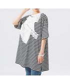 【ビームス ウイメン/BEAMS】の【別注】TORI-TO / バイアス フリル BIG Tシャツ 25SS BLK/WHT|ID: prp329100004525797 ipo3291000000033720031