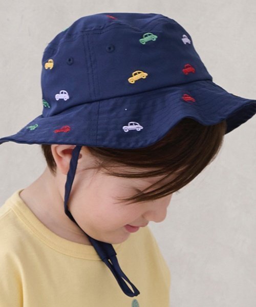 【その他のブランド/Other】の【遮熱】刺しゅうバケットハット インテリア・キッズ・メンズ・レディースファッション・服の通販 founy(ファニー) 　ファッション　Fashion　キッズファッション　Fashion for Kids　夏　Summer　定番　Standard, Basic Item　春　Spring　S/S・春夏　SS, Spring/Summer, Warm Season　紺|ID: prp329100004525806 ipo3291000000032741243