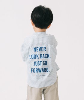 【ビーミングライフストアバイビームス/B:MING LIFE STORE by BEAMS / KIDS】のバックプリント ショートスリーブ バンドカラーシャツ 2025SS(100~140cm) 人気、トレンドファッション・服の通販 founy(ファニー) ファッション Fashion キッズファッション KIDS 2025年 2025 2025春夏・S/S Ss,Spring/Summer,2025 おすすめ Recommend ショート Short ストライプ Stripe スリーブ Sleeve チェック Check プリント Print 半袖 Short Sleeve |ID:prp329100004525832