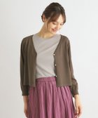 【ローラアシュレイ/LAURA ASHLEY】の【接触冷感/洗える/ショート丈】Vネックカーディガン 人気、トレンドファッション・服の通販 founy(ファニー) ファッション Fashion レディースファッション WOMEN トップス・カットソー Tops/Tshirt カーディガン Cardigans Vネック V-Neck カーディガン Cardigan ショート Short シンプル Simple 夏 Summer 洗える Washable thumbnail ブラウン|ID: prp329100004525838 ipo3291000000032009204