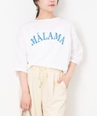 【マイカ ディール/MICA & DEAL】のMALAMA ロゴプリントプルオーバー 人気、トレンドファッション・服の通販 founy(ファニー) ファッション Fashion レディースファッション WOMEN トップス・カットソー Tops/Tshirt プルオーバー Pullover 今季 This Season シルク Silk プリント Print thumbnail WHITE|ID: prp329100004525853 ipo3291000000032009265