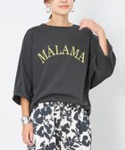 【マイカ ディール/MICA & DEAL】のMALAMA ロゴプリントプルオーバー 人気、トレンドファッション・服の通販 founy(ファニー) ファッション Fashion レディースファッション WOMEN トップス・カットソー Tops/Tshirt プルオーバー Pullover 今季 This Season シルク Silk プリント Print thumbnail CHARCOAL|ID: prp329100004525853 ipo3291000000032009270