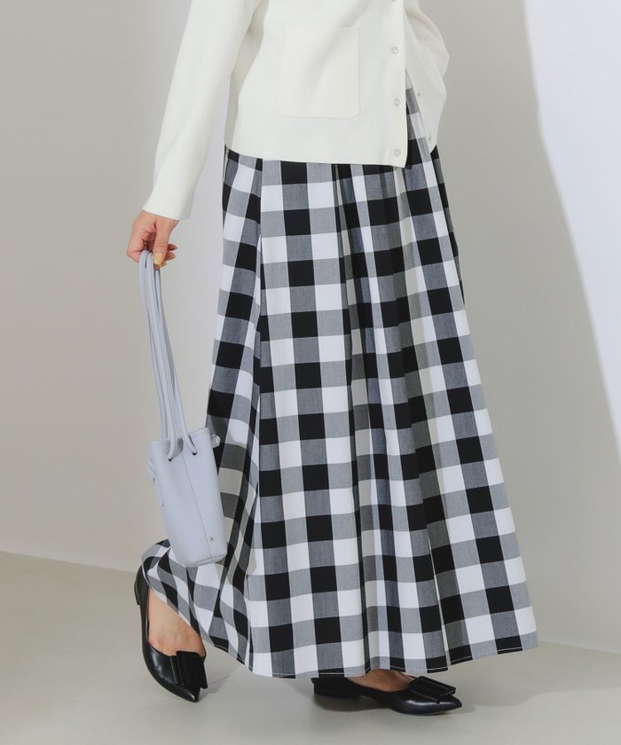 【その他のブランド/Other】のギンガム ドット スカート インテリア・キッズ・メンズ・レディースファッション・服の通販 founy(ファニー) https://founy.com/ ファッション Fashion レディースファッション WOMEN スカート Skirt くるぶし Ankle ギャザー Gather ギンガム Gingham ドット Dot 定番 Standard フラット Flat フレア Flare フロント Front ポケット Pocket マキシ Maxi おすすめ Recommend |ID: prp329100004525855 ipo3291000000032009264