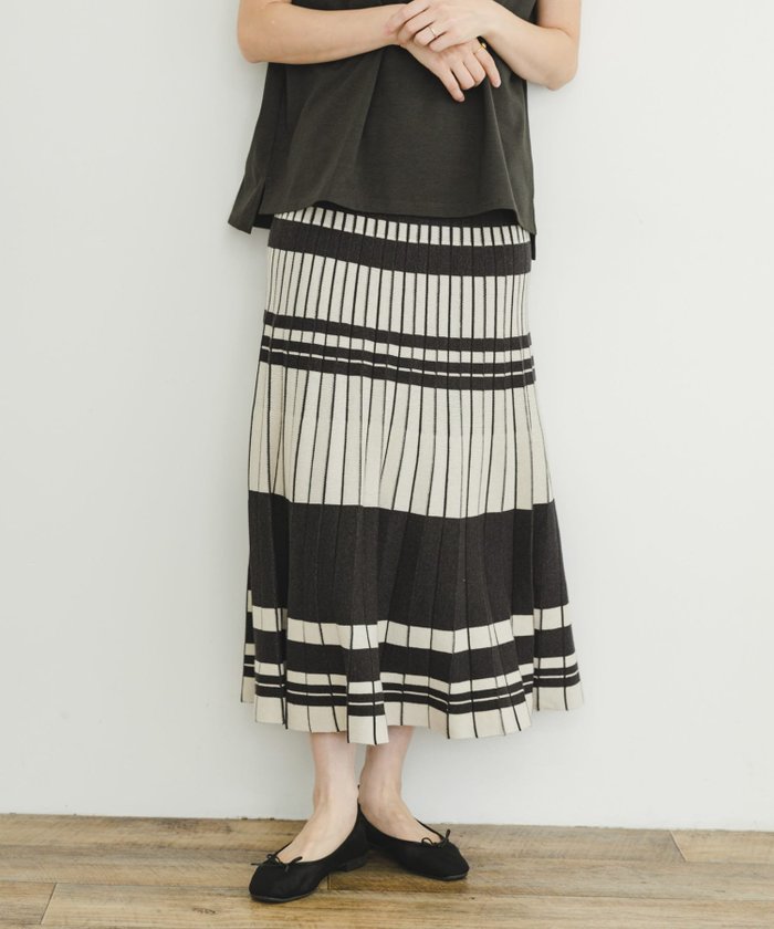 【その他のブランド/Other】のプリーツニットスカート インテリア・キッズ・メンズ・レディースファッション・服の通販 founy(ファニー) https://founy.com/ ファッション Fashion レディースファッション WOMEN スカート Skirt 2024年 2024 2024-2025秋冬・A/W Aw/Autumn/Winter/Fw/Fall/2024-2025 冬 Winter カットソー Cut And Sew スウェット Sweat ストレッチ Stretch プリーツ Pleats ロング Long A/W・秋冬 Aw・Autumn/Winter・Fw・Fall-Winter |ID: prp329100004525881 ipo3291000000032009370