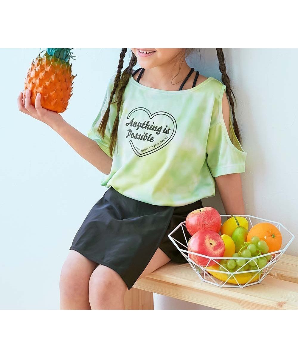 【デビロック/devirock / KIDS】のUVカット タイダイ セパレート水着 3Pセット 水着 セパレート水着 インテリア・キッズ・メンズ・レディースファッション・服の通販 founy(ファニー) 　ファッション　Fashion　キッズファッション　Fashion for Kids　インナー　Innerwear　ストレッチ　Stretch, Stretchy Fabric　セパレート　Separate, Two-Piece　なめらか　Smooth, Silky Texture　フィット　Fit, Slim Fit　プリント　Print, Printed Pattern　水着　Swimsuit, Swimwear　おすすめ　Recommended / Our Picks　夏　Summer　グリーン|ID: prp329100004525887 ipo3291000000032303700