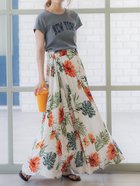【コカ/COCA】のとろレーヨンマーガレットスカート Lt.beige|ID: prp329100004525895 ipo3291000000033267474