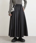 【チャオパニックティピー/CIAOPANIC TYPY】のチンツ加工光沢ボリュームスカート 人気、トレンドファッション・服の通販 founy(ファニー) ファッション Fashion レディースファッション WOMEN スカート Skirt サテン Satin シンプル Simple スウェット Sweat トレンド Trend ドレープ Drape プリーツ Pleats ミックス Mix 冬 Winter おすすめ Recommend thumbnail ブラック|ID: prp329100004525907 ipo3291000000032009467