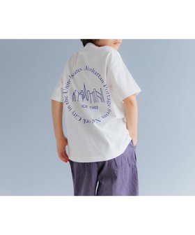 【ベイフロー/BAYFLOW / KIDS】の【Manhattan Portage(マンハッタンポーテージ)】別注スカイラインロゴT(KIDS) 人気、トレンドファッション・服の通販 founy(ファニー) ファッション Fashion キッズファッション KIDS クラシック Classic シンプル Simple ニューヨーク New York 人気 Popularity フロント Front プリント Print ボックス Box 別注 Special Order 半袖 Short Sleeve リラックス Relax |ID:prp329100004525921