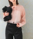 【アーバンリサーチ ロッソ/URBAN RESEARCH ROSSO】のシアーショートブラウス pink|ID: prp329100004525923 ipo3291000000032009524