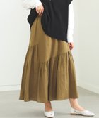 【その他のブランド/Other】のBEAMS HEART / ギャザー ティアードスカート KHAKI|ID: prp329100004525928 ipo3291000000032009543